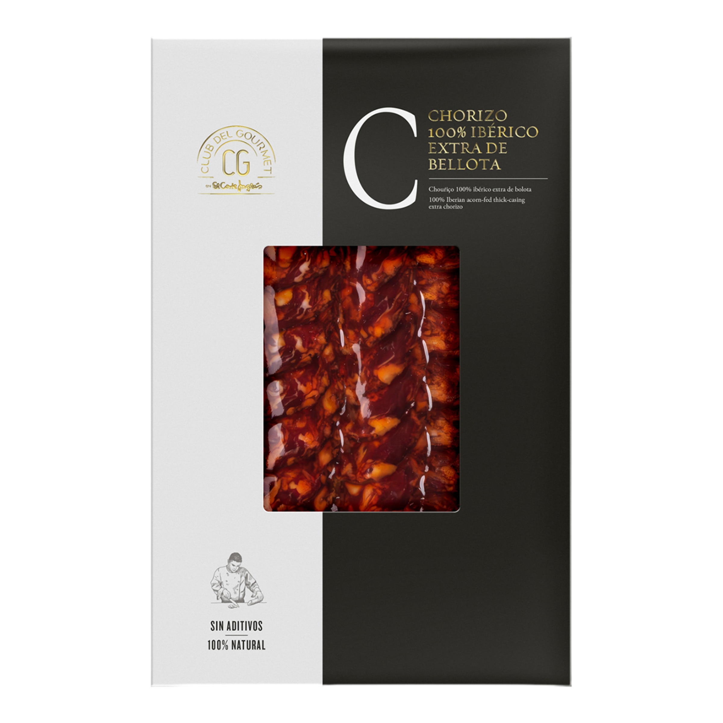 Imagen 0 de Chorizo loncheado 100% Ibérico extra de bellota Club de Gourmet