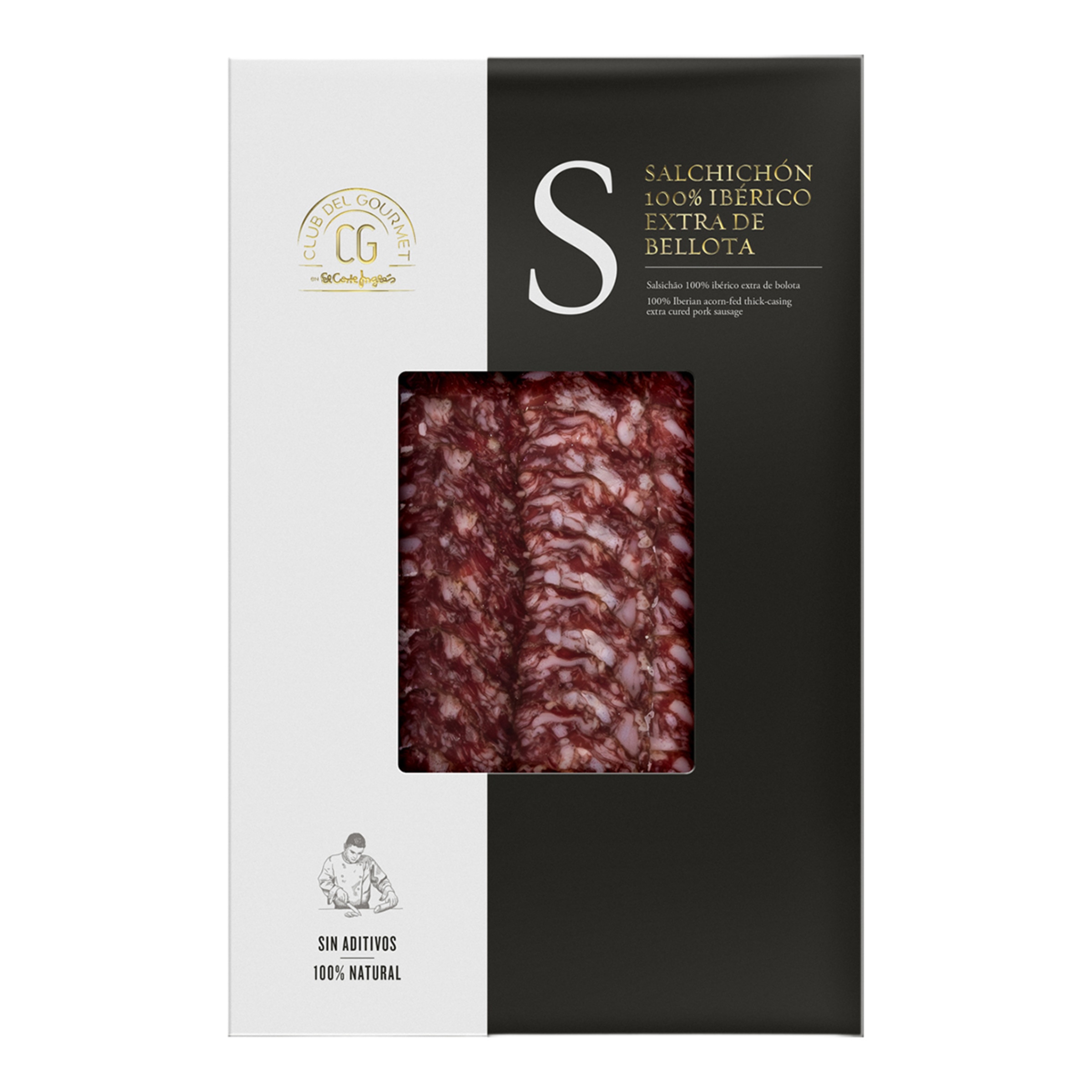 Imagen 0 de Salchichón loncheado 100% Ibérico extra de bellota Club del Gourmet