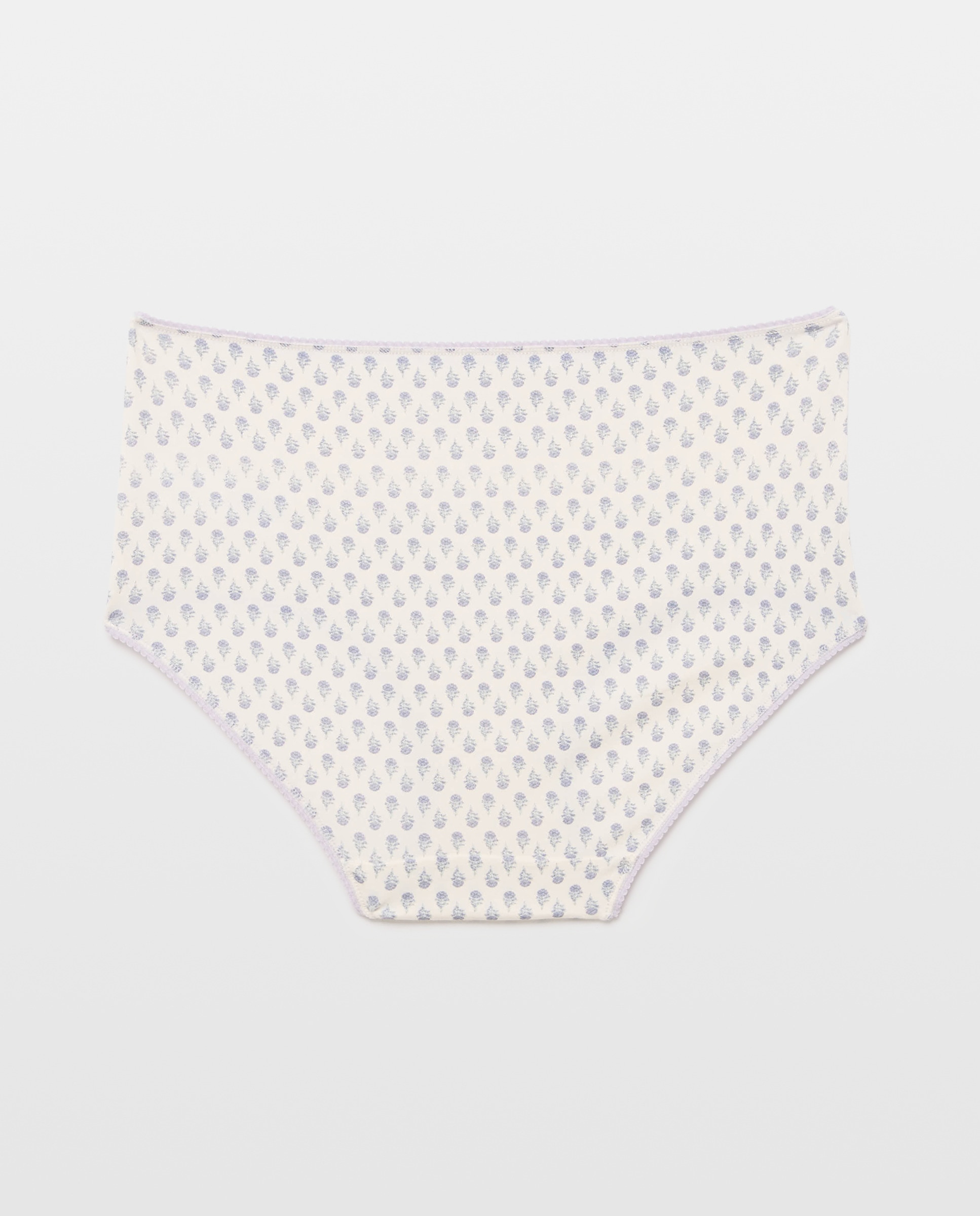 Pack 5 bragas altas de mujer algodón estampadas 284 Lila-5