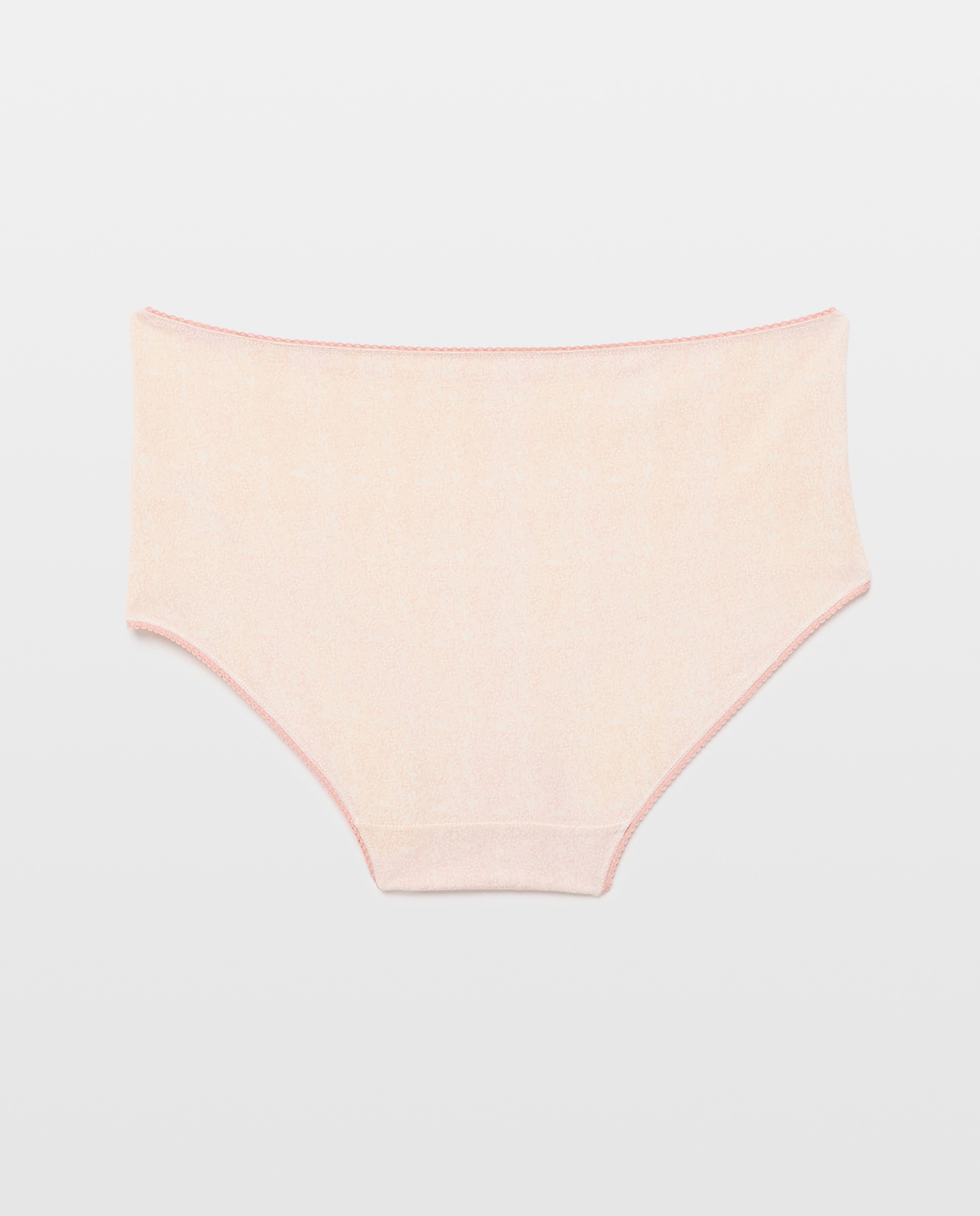 Pack 5 bragas altas de mujer algodón estampadas 220 Rosa palo-5