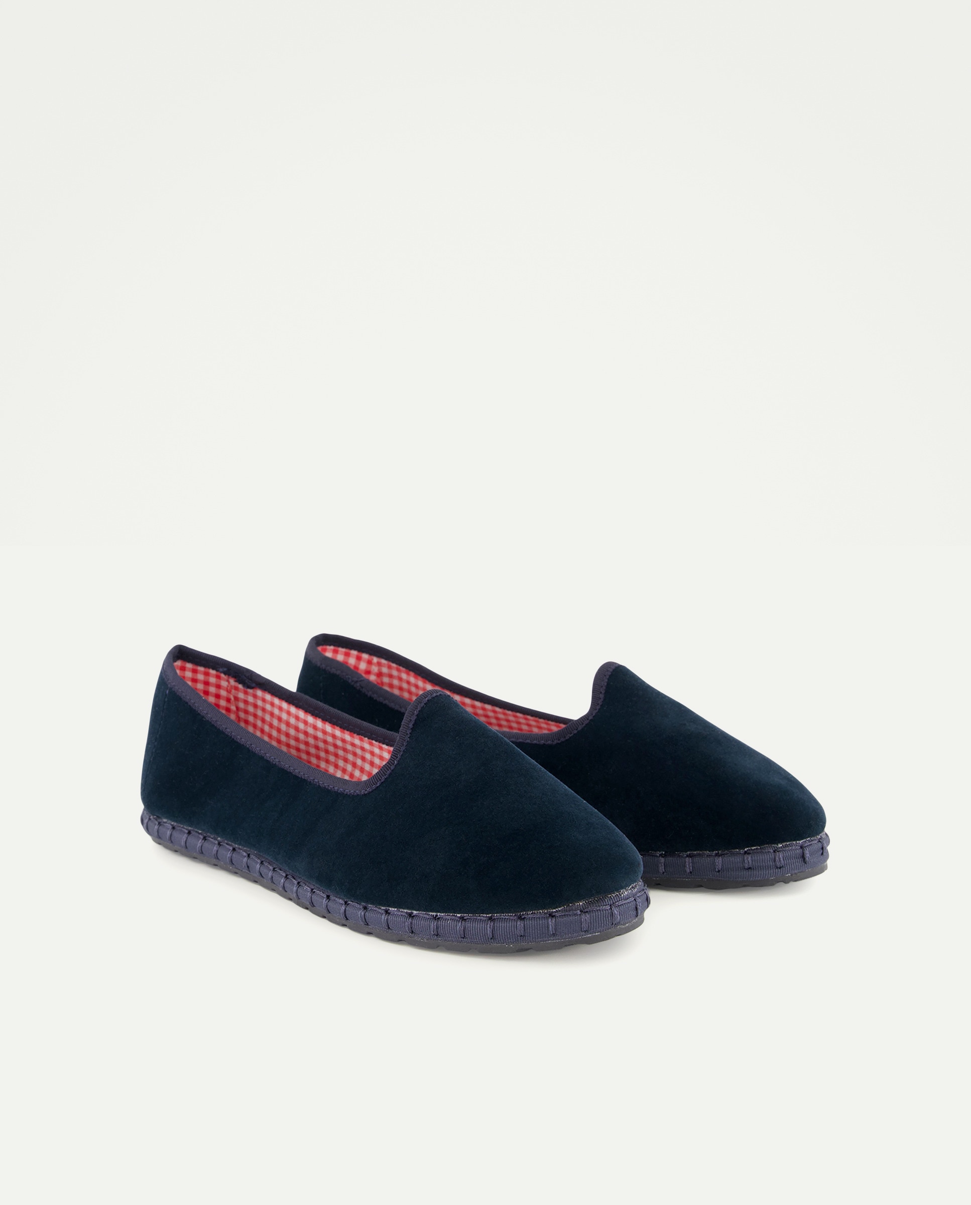 Zapato de mujer de terciopelo slipper 830 Antracita-2