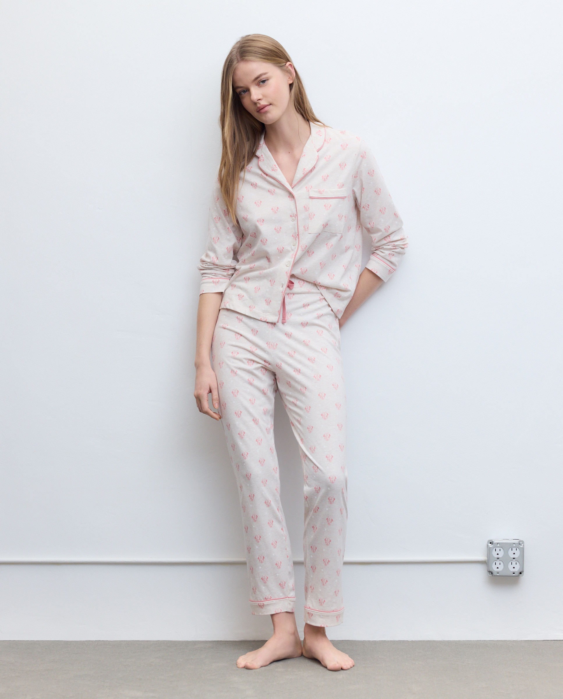 Pijama Completo Minnie 710 Bege-2