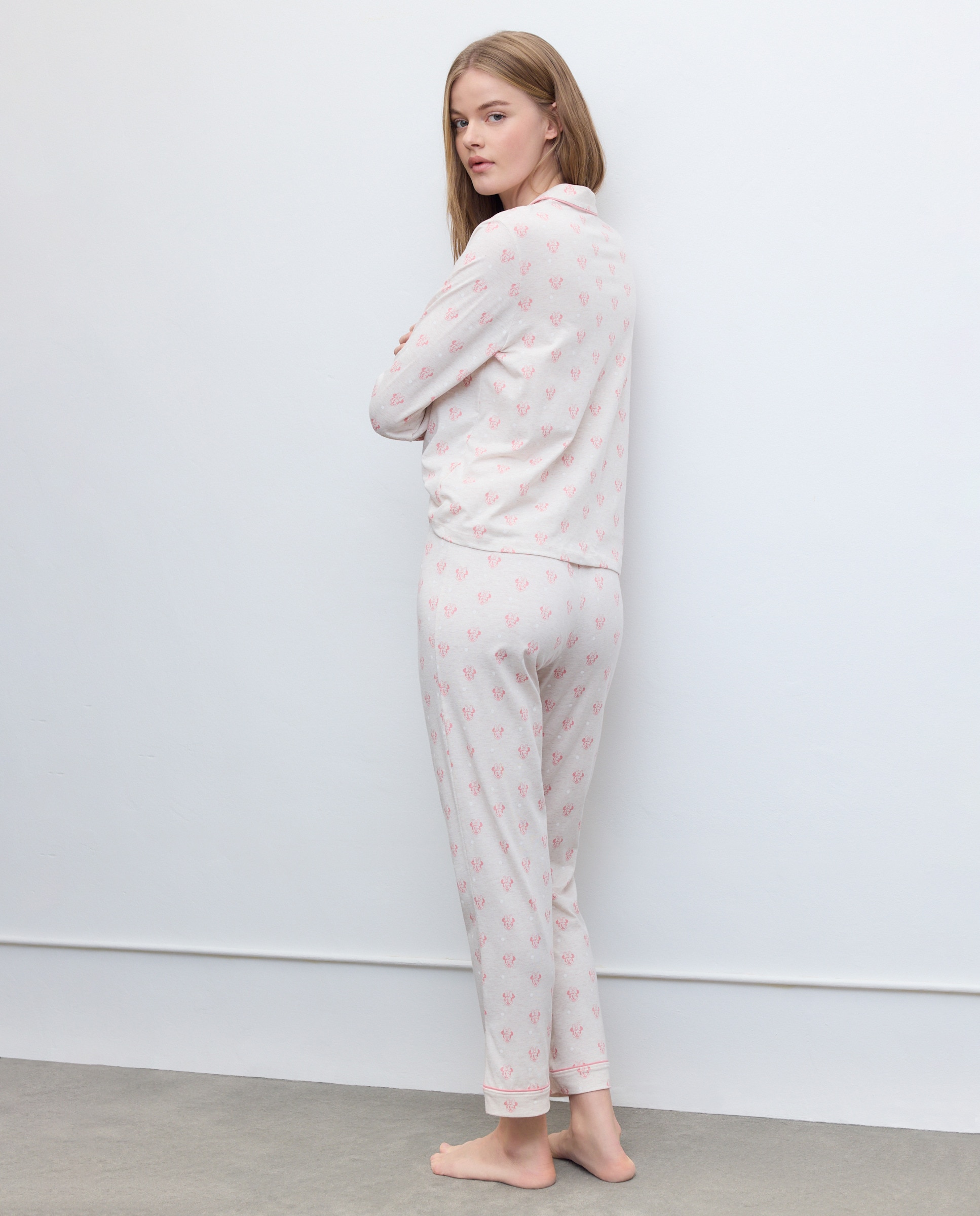 Pijama Completo Minnie 710 Bege-3