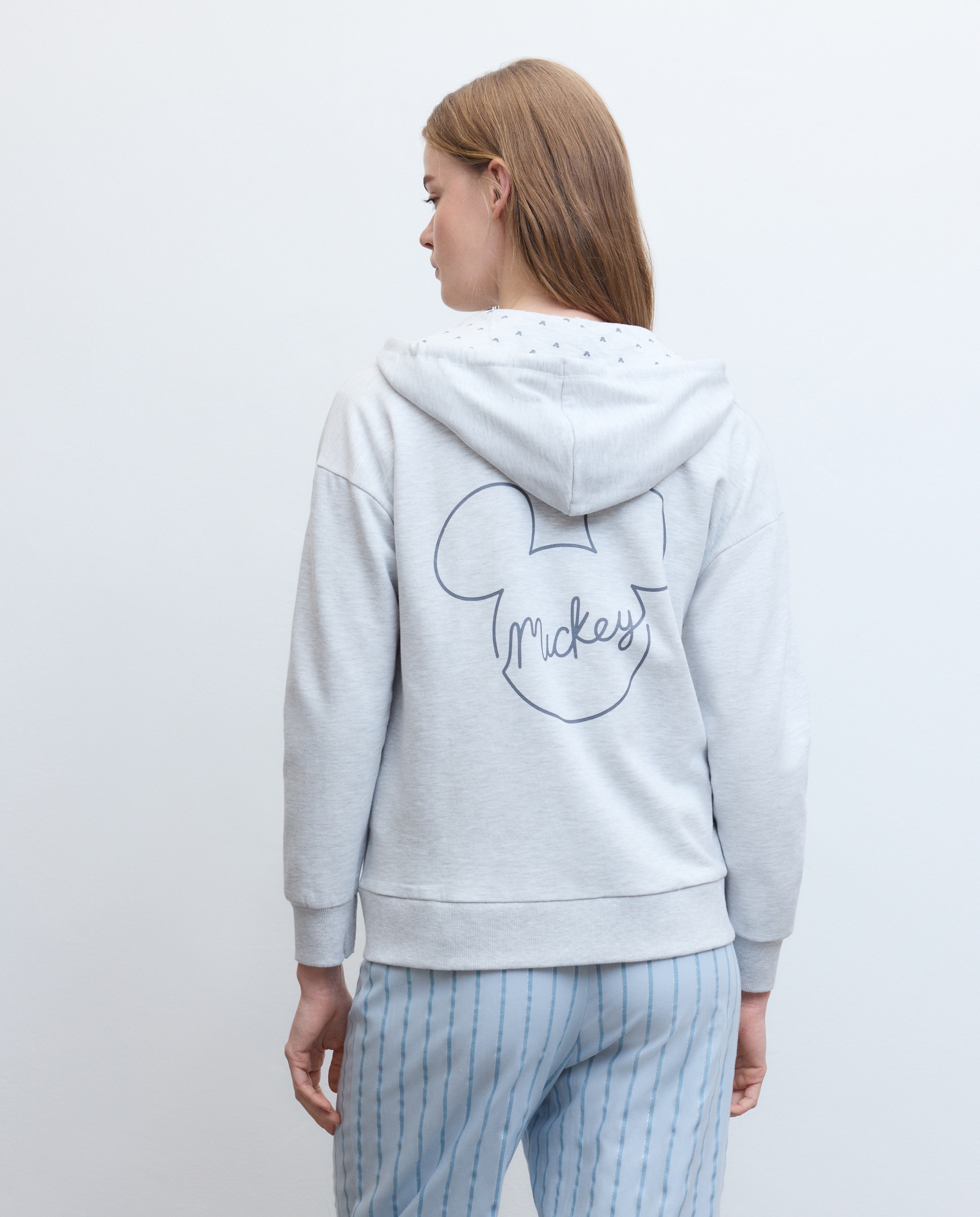 Sweatshirt Mickey Cinzento-claro-3