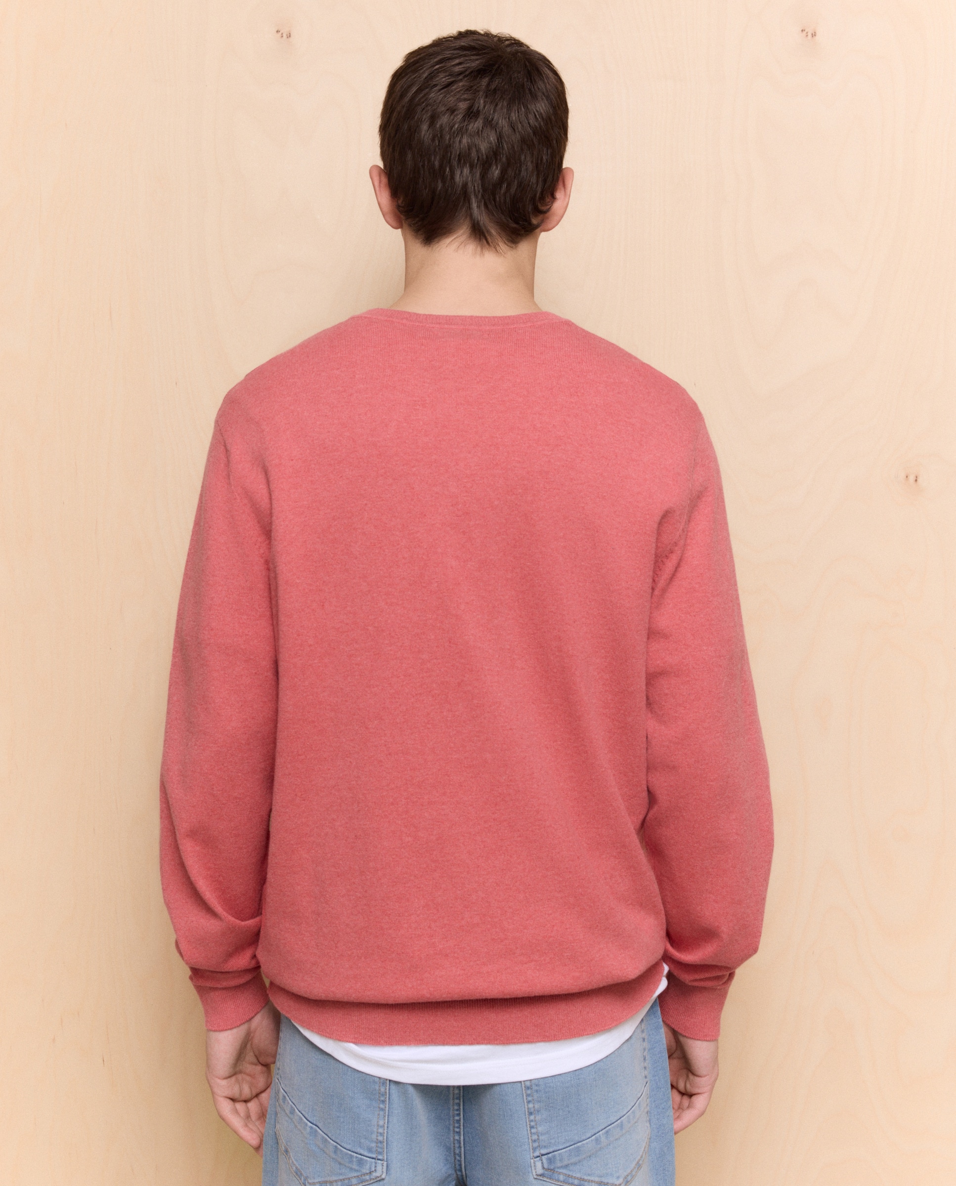 Camisola de Malha com Decote Redondo 630 Coral-3