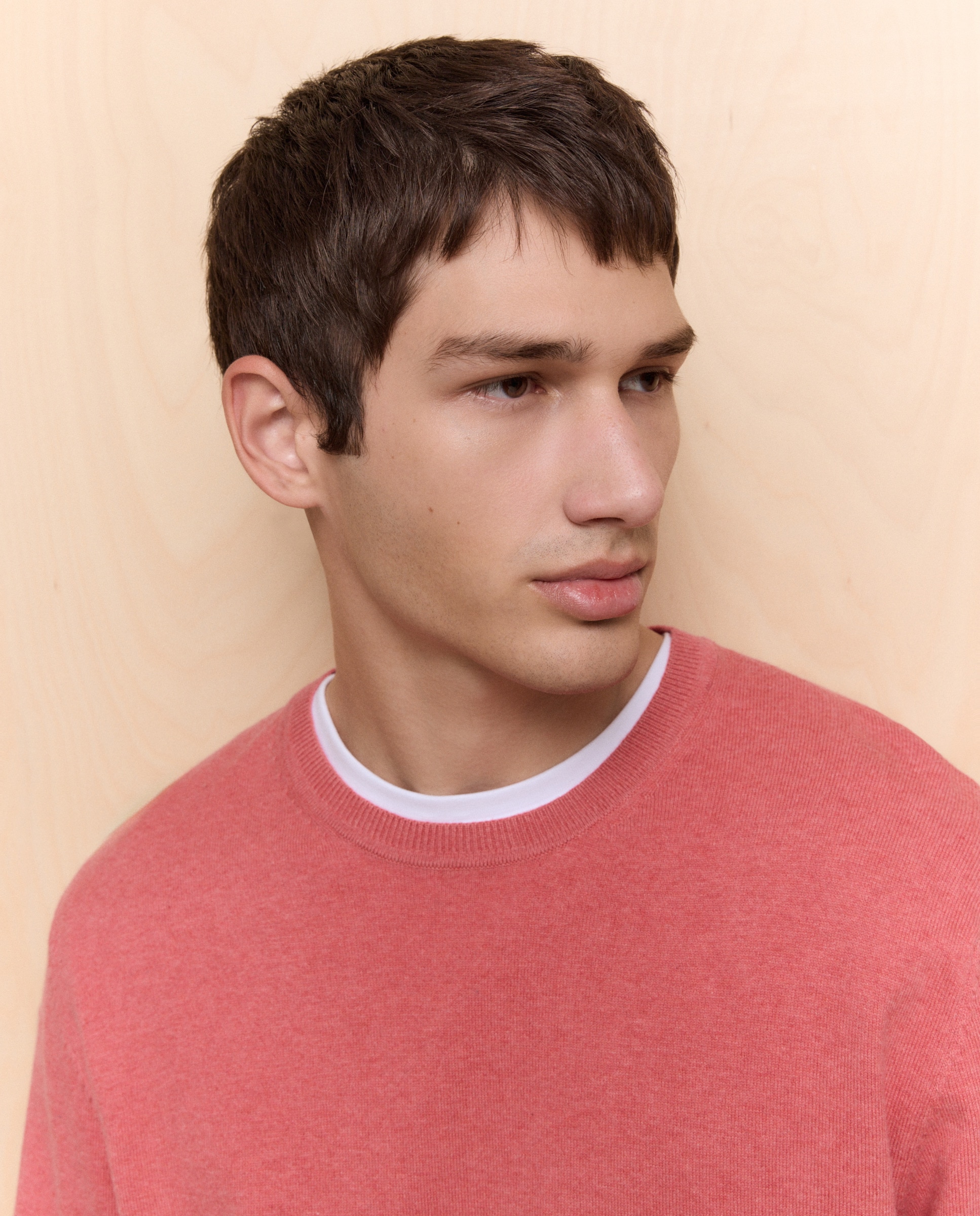 Camisola de Malha com Decote Redondo 630 Coral-4