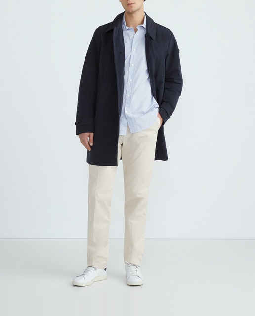 Imagen 0 de Abrigo trench en nylon popeline