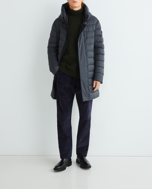 Imagen 0 de Chaqueta de hombre plumnón de nylon corta ultraligera