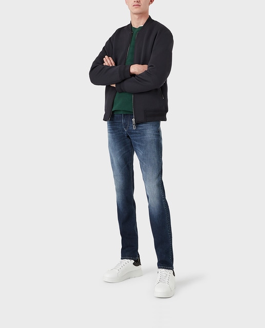 Imagen 0 de Vaquero de hombre slim fit azul oscuro lavado