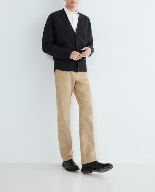 Imagen 0 de Cárdigan de lana 100% Lambswool de hombre con botones