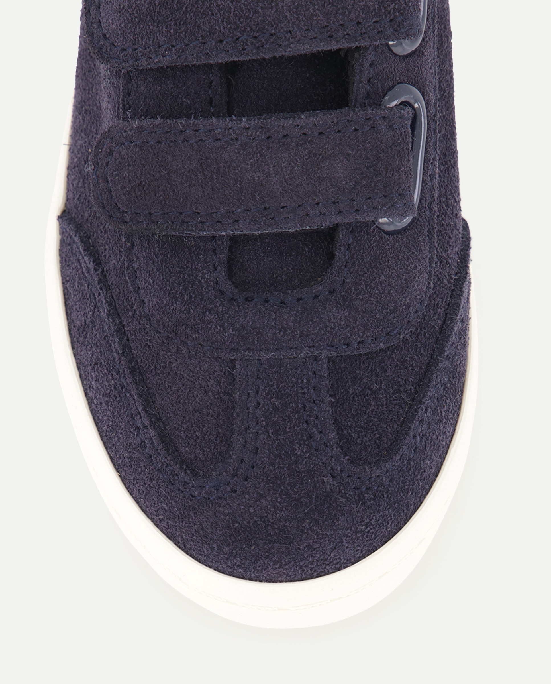 Zapato bebés ante con velcro Azul marino-5