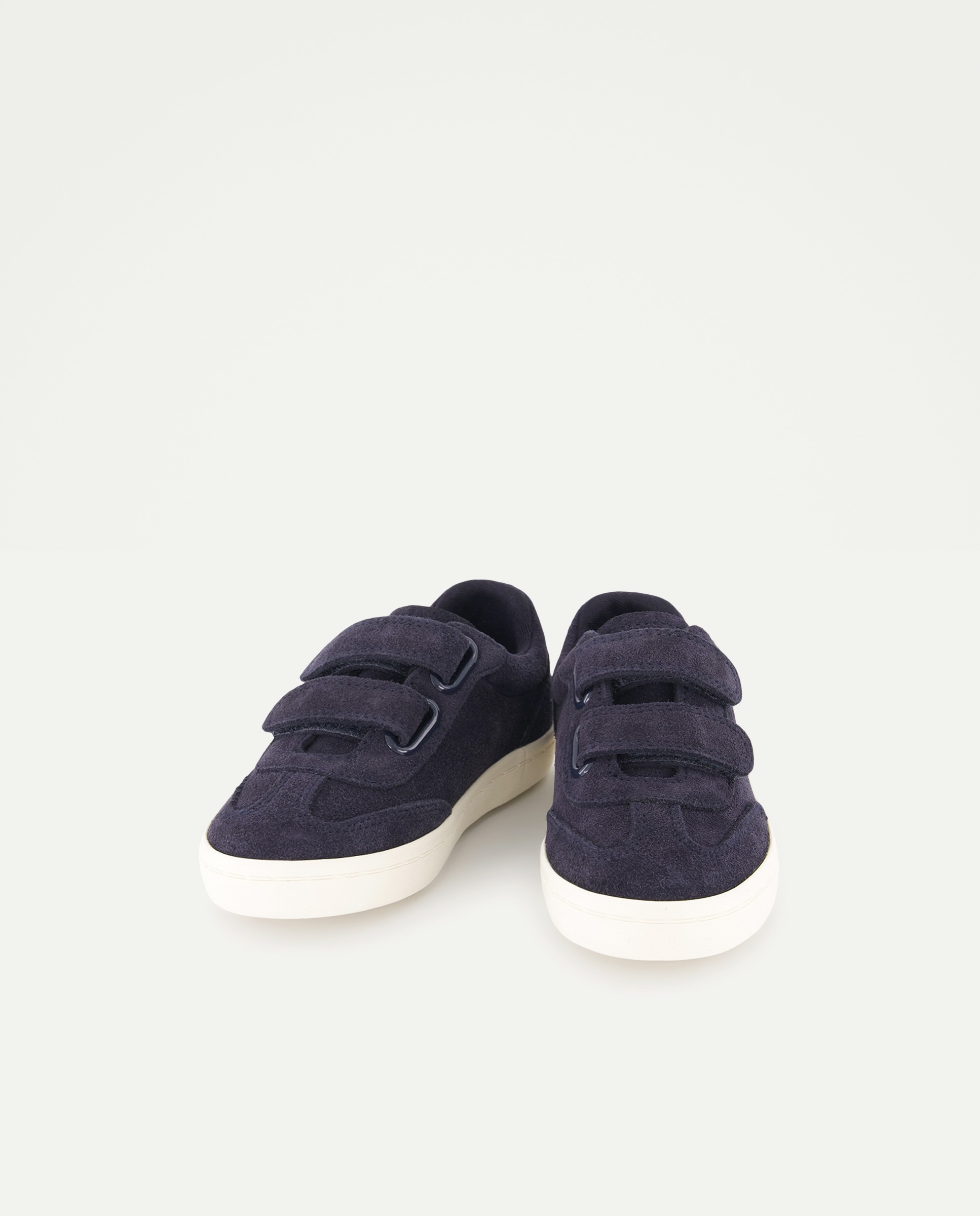 Zapato bebés ante con velcro Azul marino-2