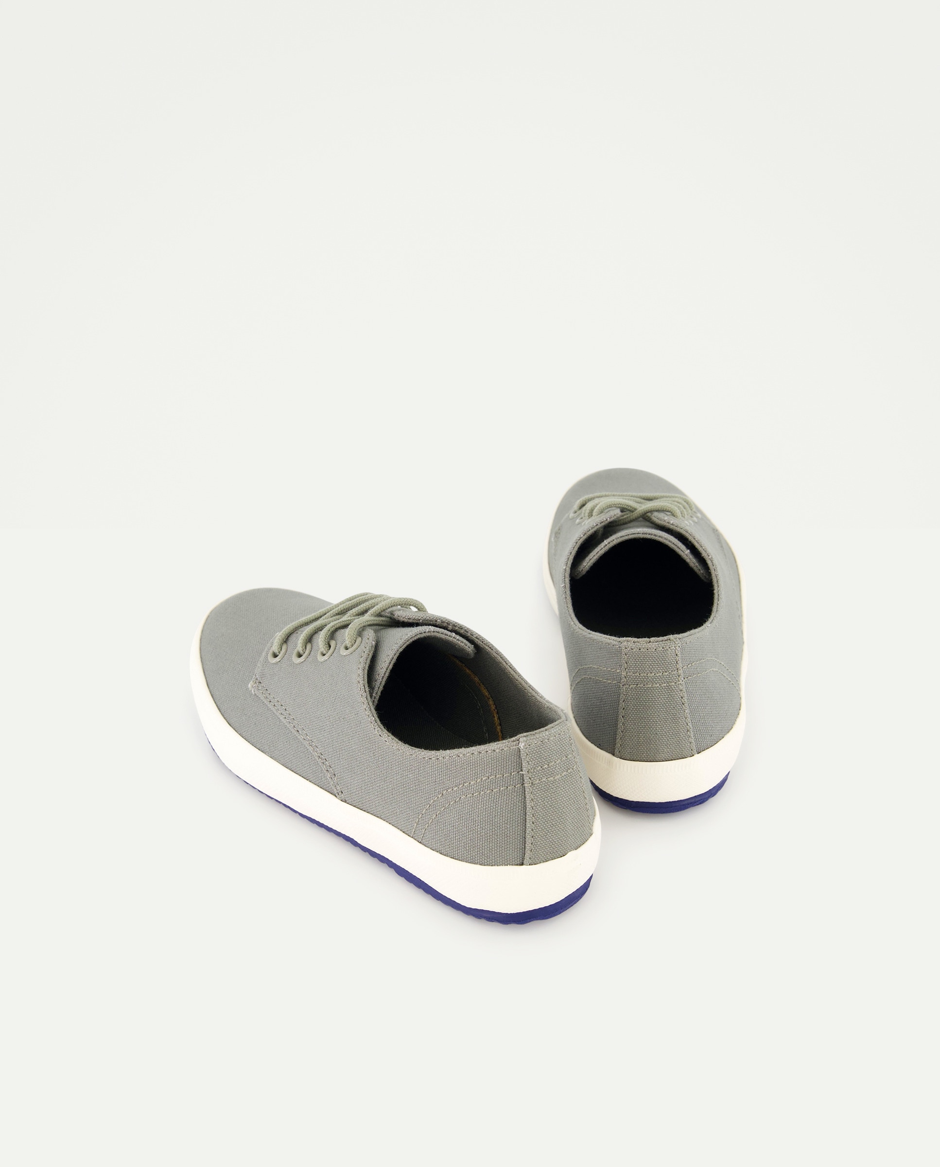Zapato niño canvas con cordones 520 Kaki-3
