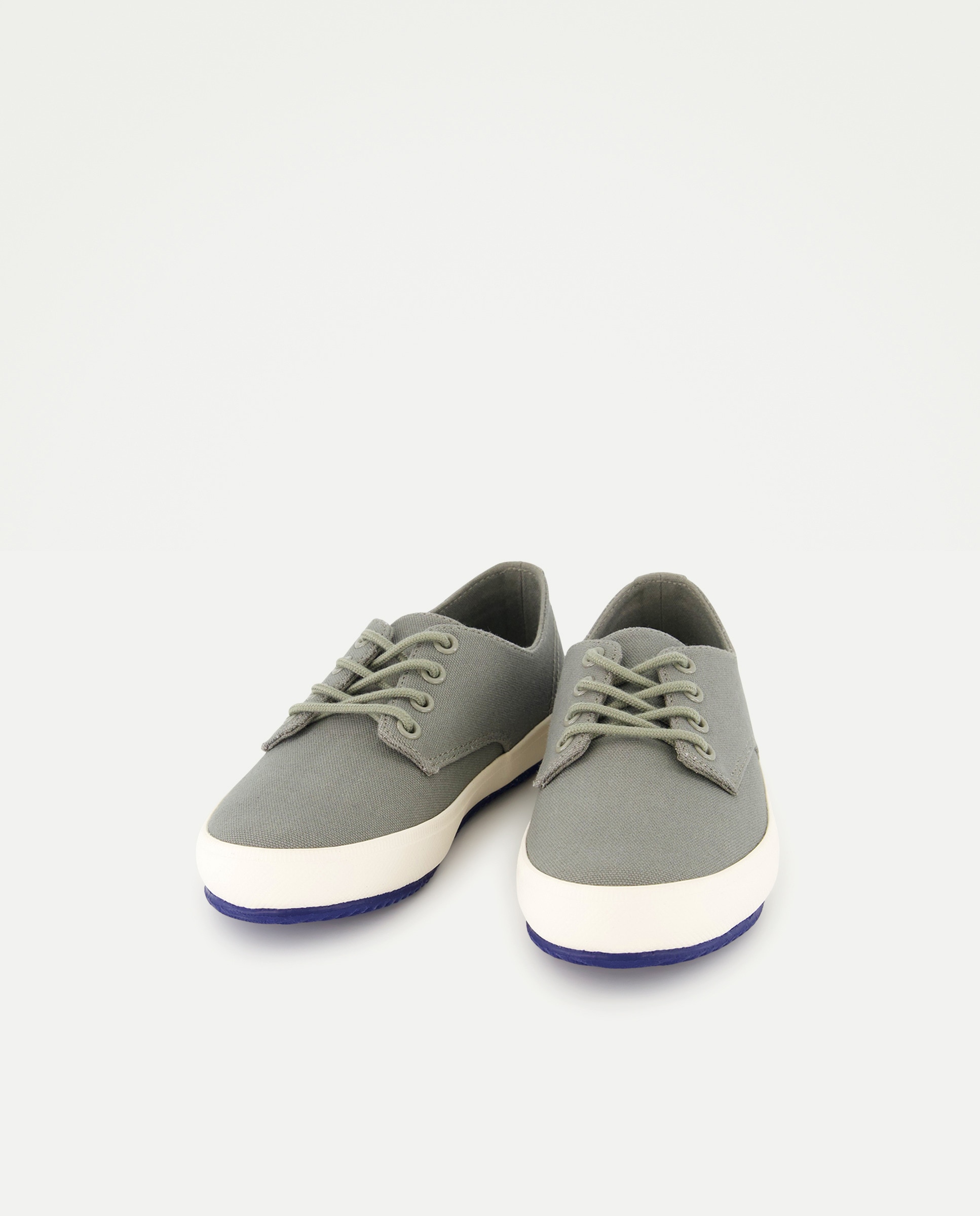 Zapato niño canvas con cordones 520 Kaki-2