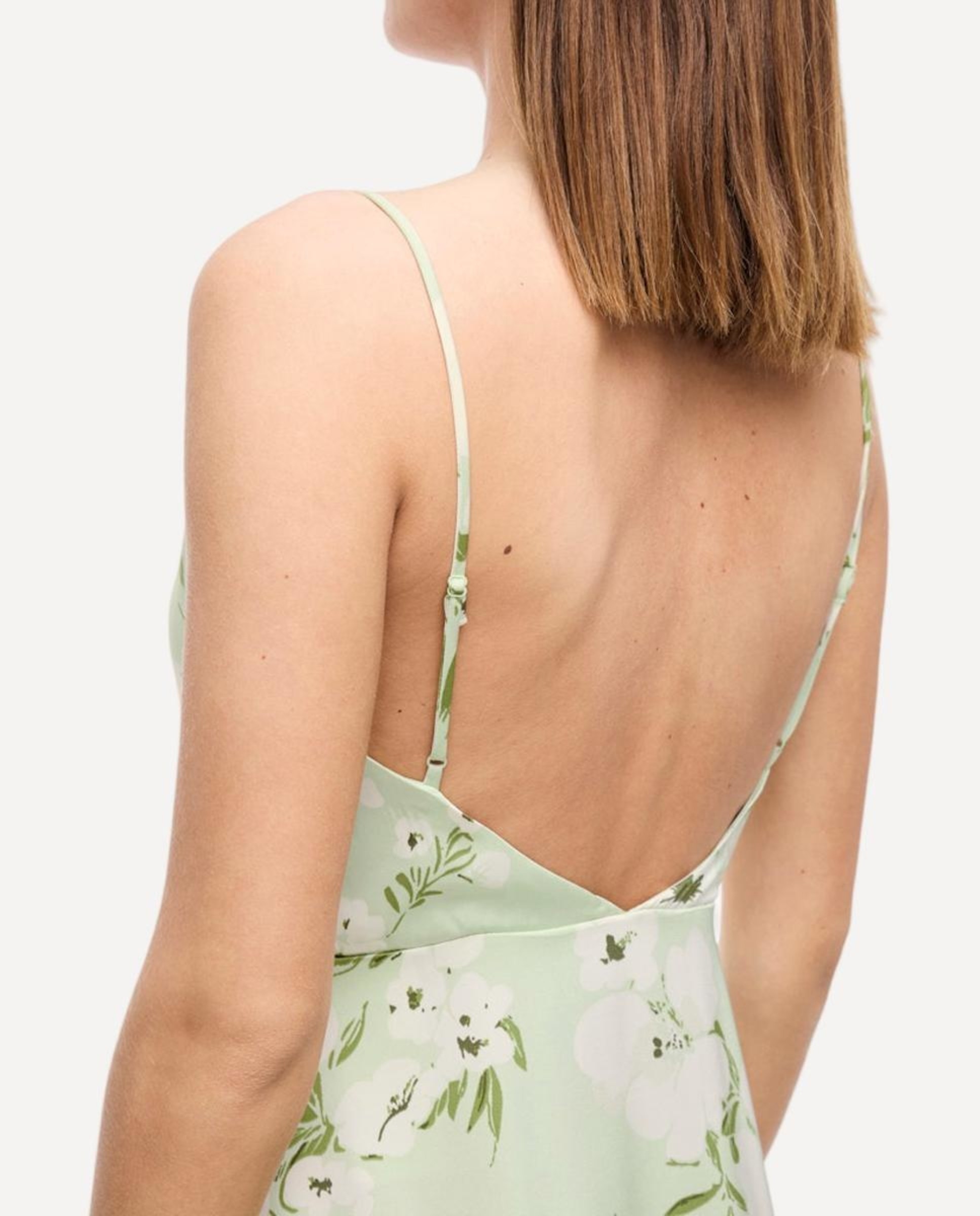 Vestido de Alças Acetinado Branco-5