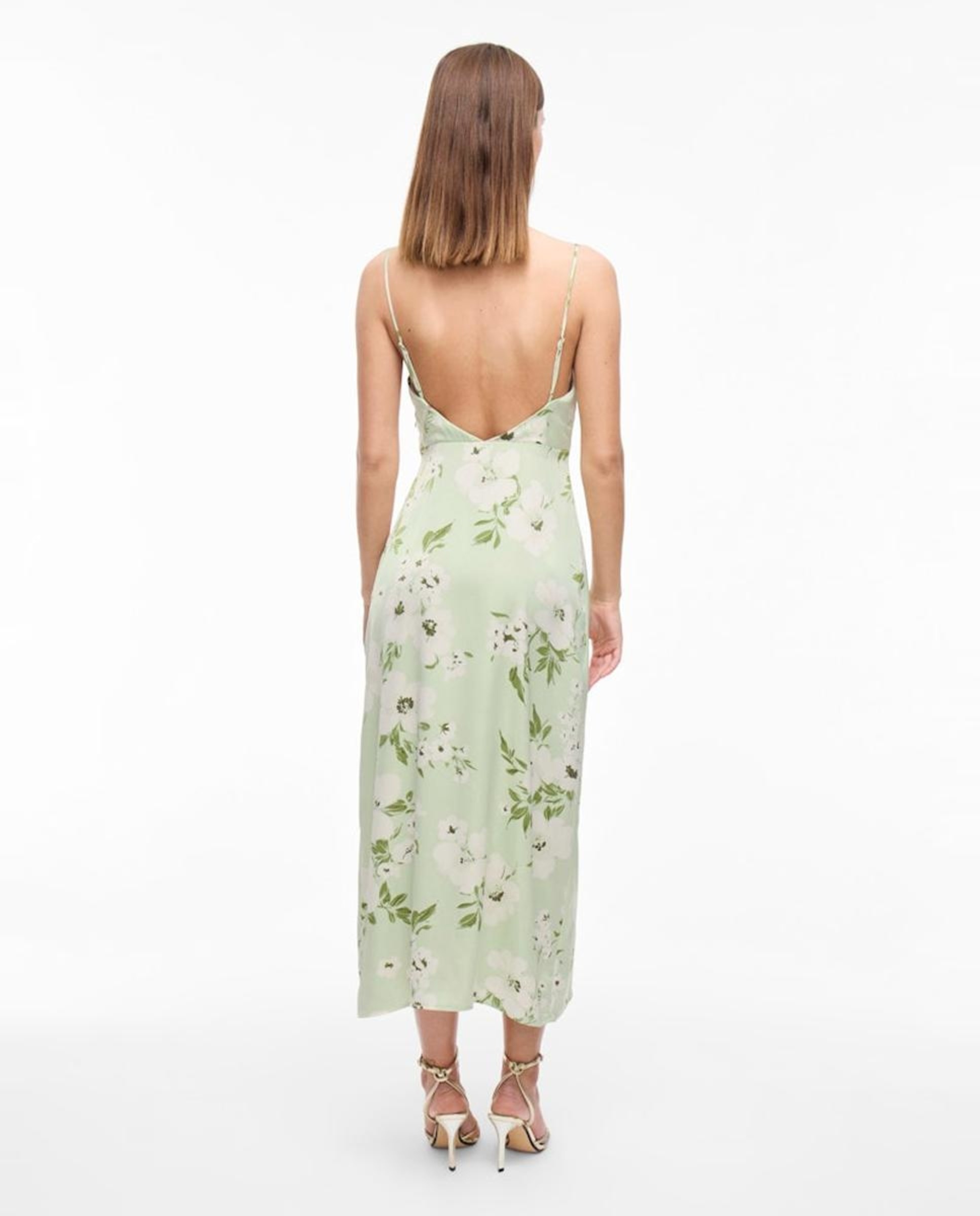 Vestido de Alças Acetinado Branco-4