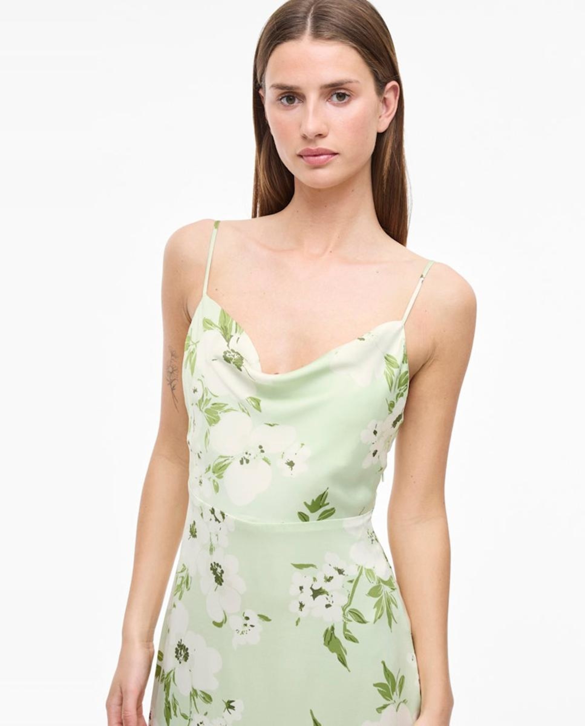 Vestido de Alças Acetinado Branco-3