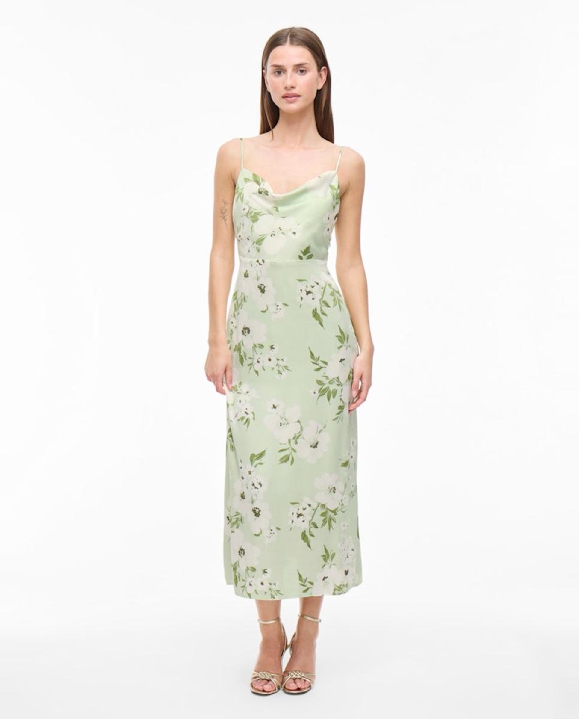 Imagem 0 de Vestido de Alças Acetinado