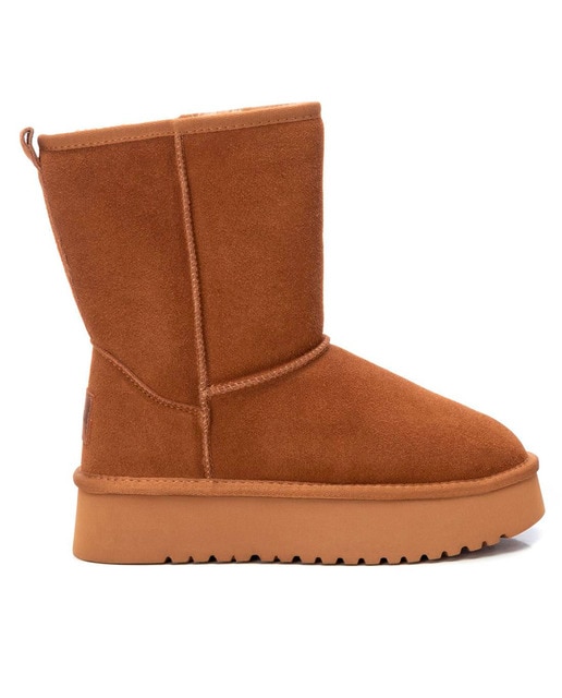 Imagen 0 de Bota australiana de mujer de serraje con pelo interior