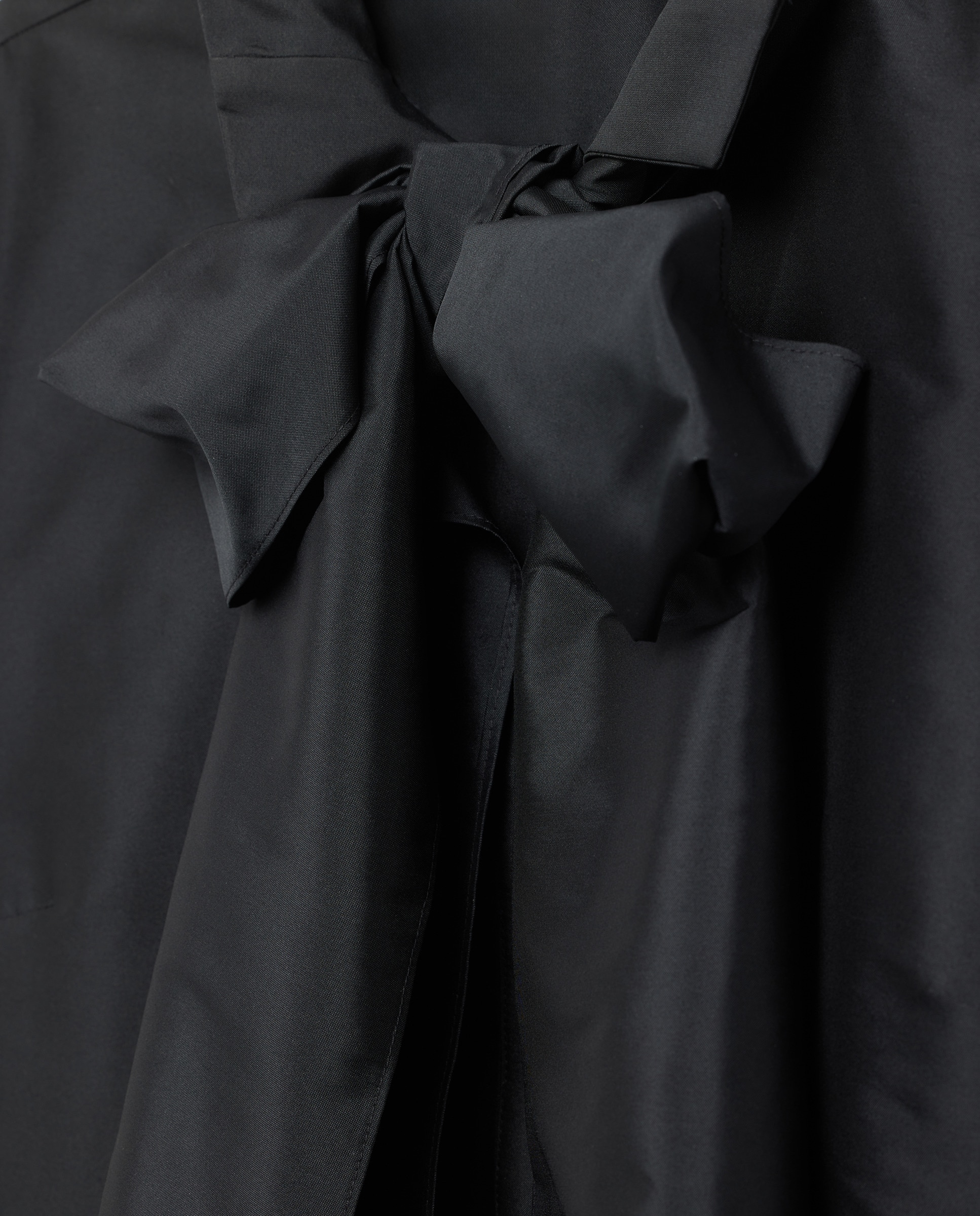 Blusa de Tafetá com Manga 3/4 Preto-5