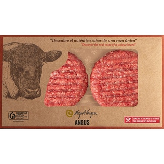 burger meat de vacuno raza angus sin gluten 2 unidades bandeja 320 g - Miguel Vergara