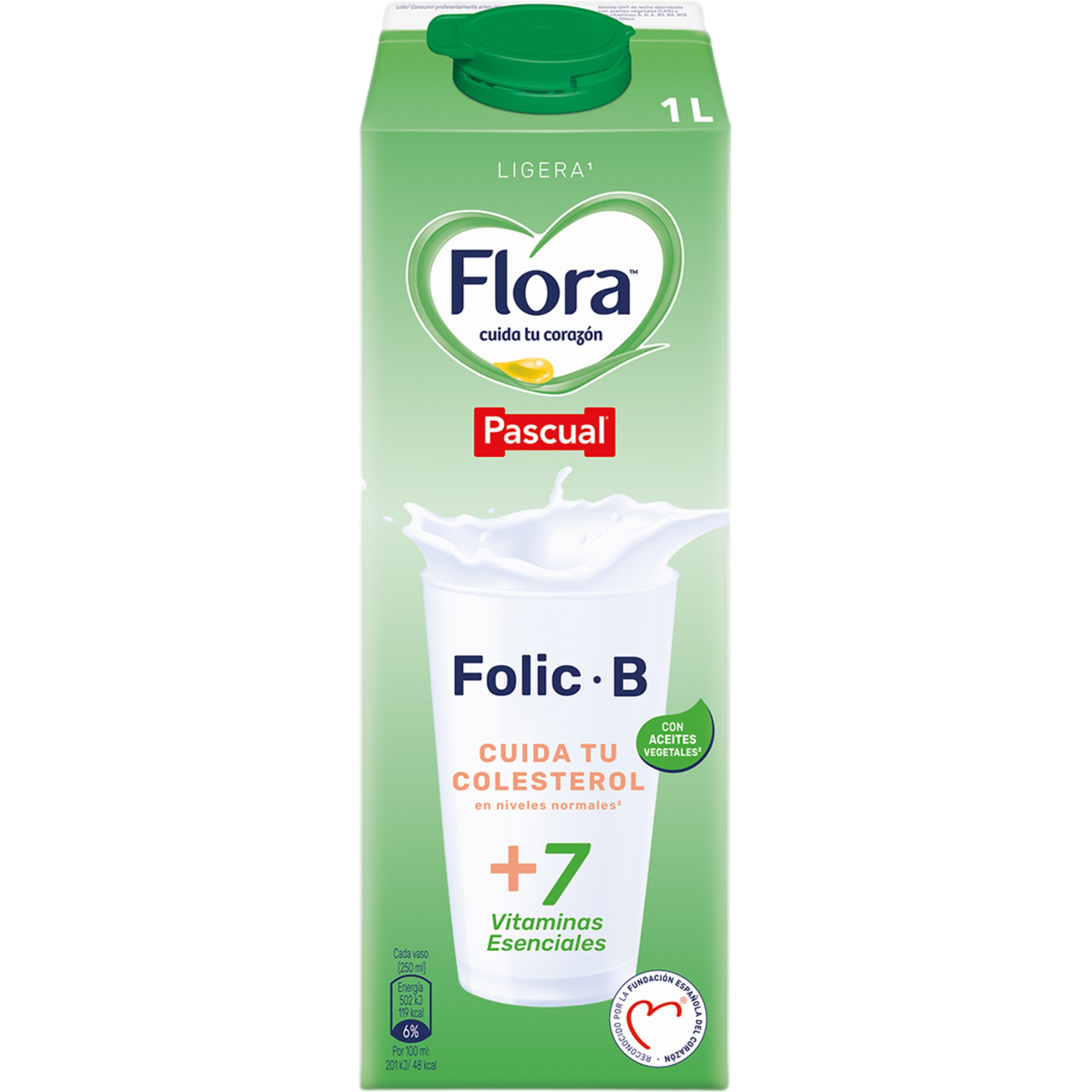 bebida láctea Ligera elaborada con leche desnatada y aceites vegetales brik 1 l