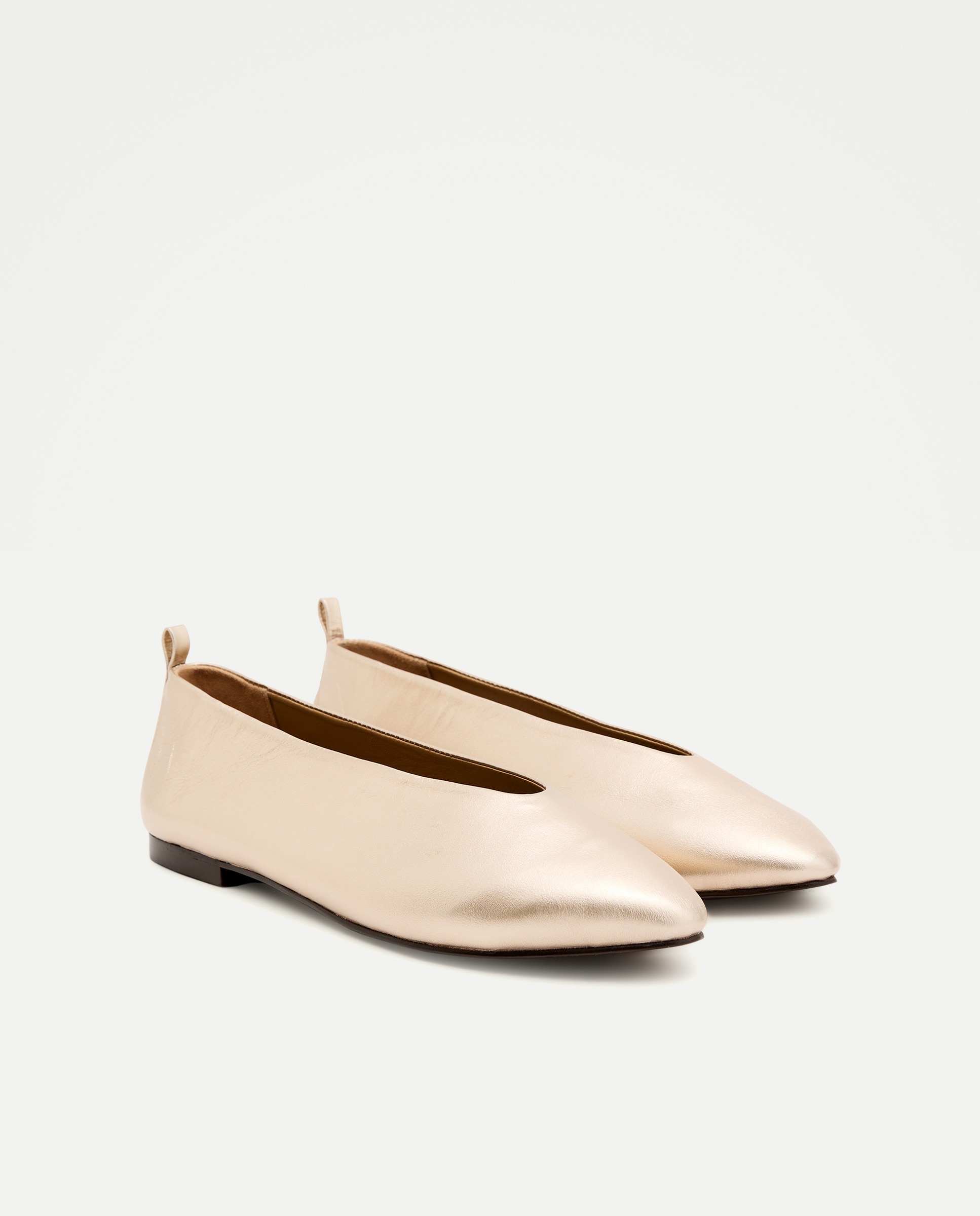Bailarina mujer napa laminada 390 Oro-2