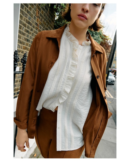 Imagem 0 de Camisa de Viscose Lisa com Manga Comprida