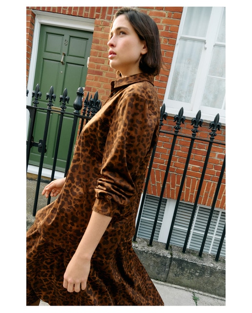 Imagem 0 de Sobrecamisa de Camurcina com Animal Print