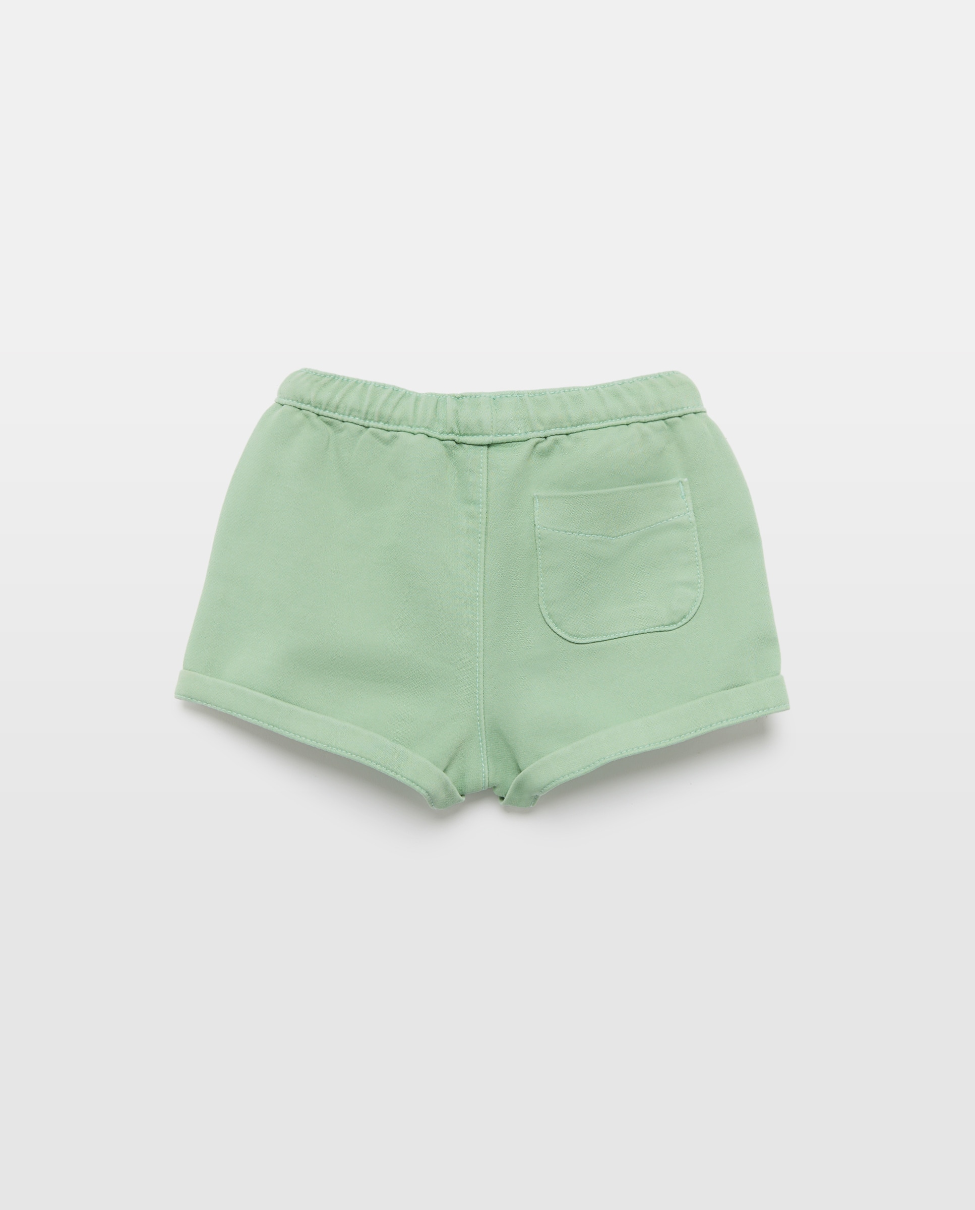 Bermudas de Felpa Plana de Bebé Baby El Corte Inglés Verde-2