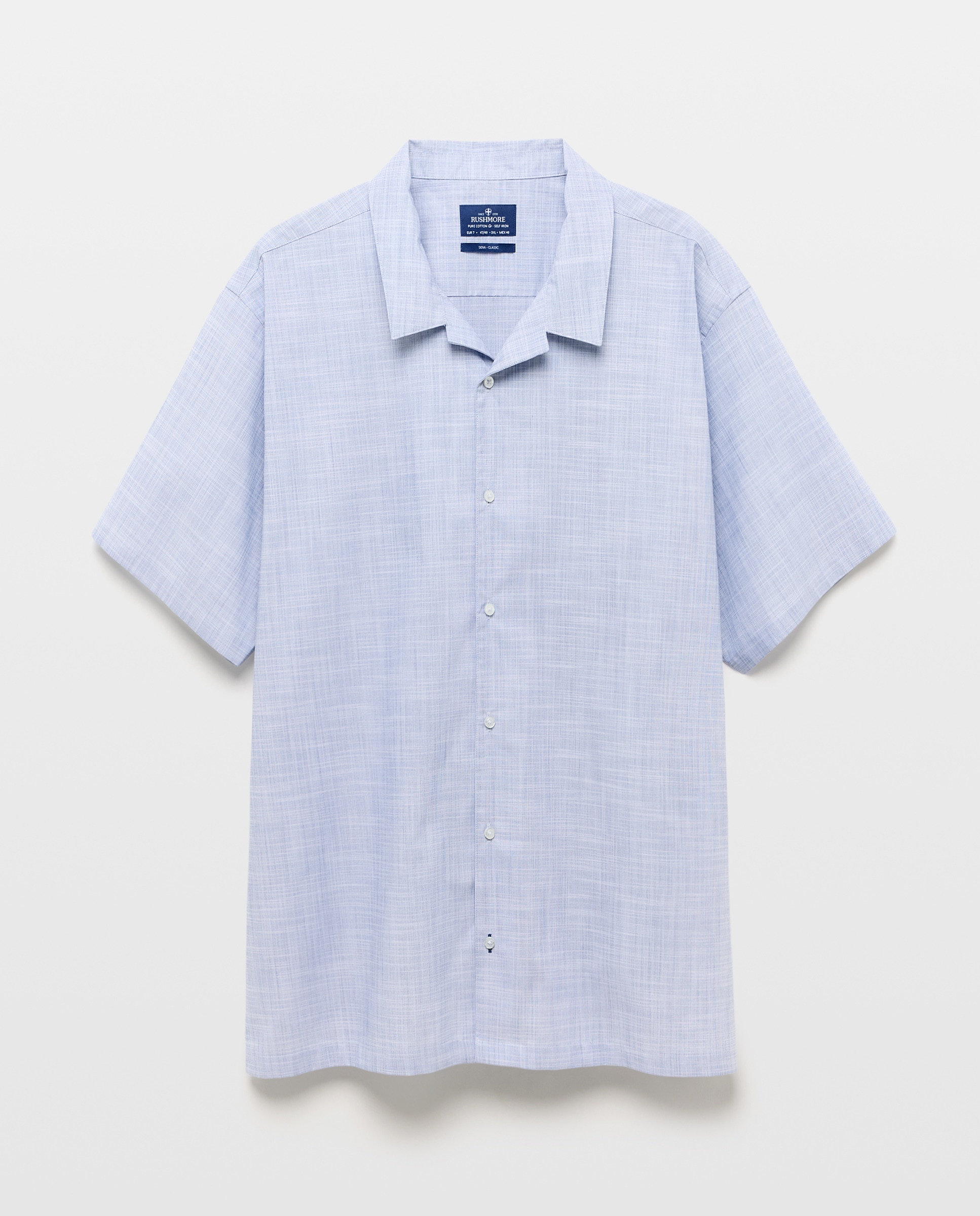 Camisa Non Iron Tamanhos Grandes Azul-marinho-4