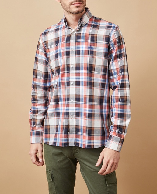Imagen 0 de Camisa de hombre de cuadros de corte slim