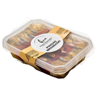 Espetada Braseada - Anchovas, Biqueirão, Azeitona e Alcachofra unidade 270 g - Casa Santoña