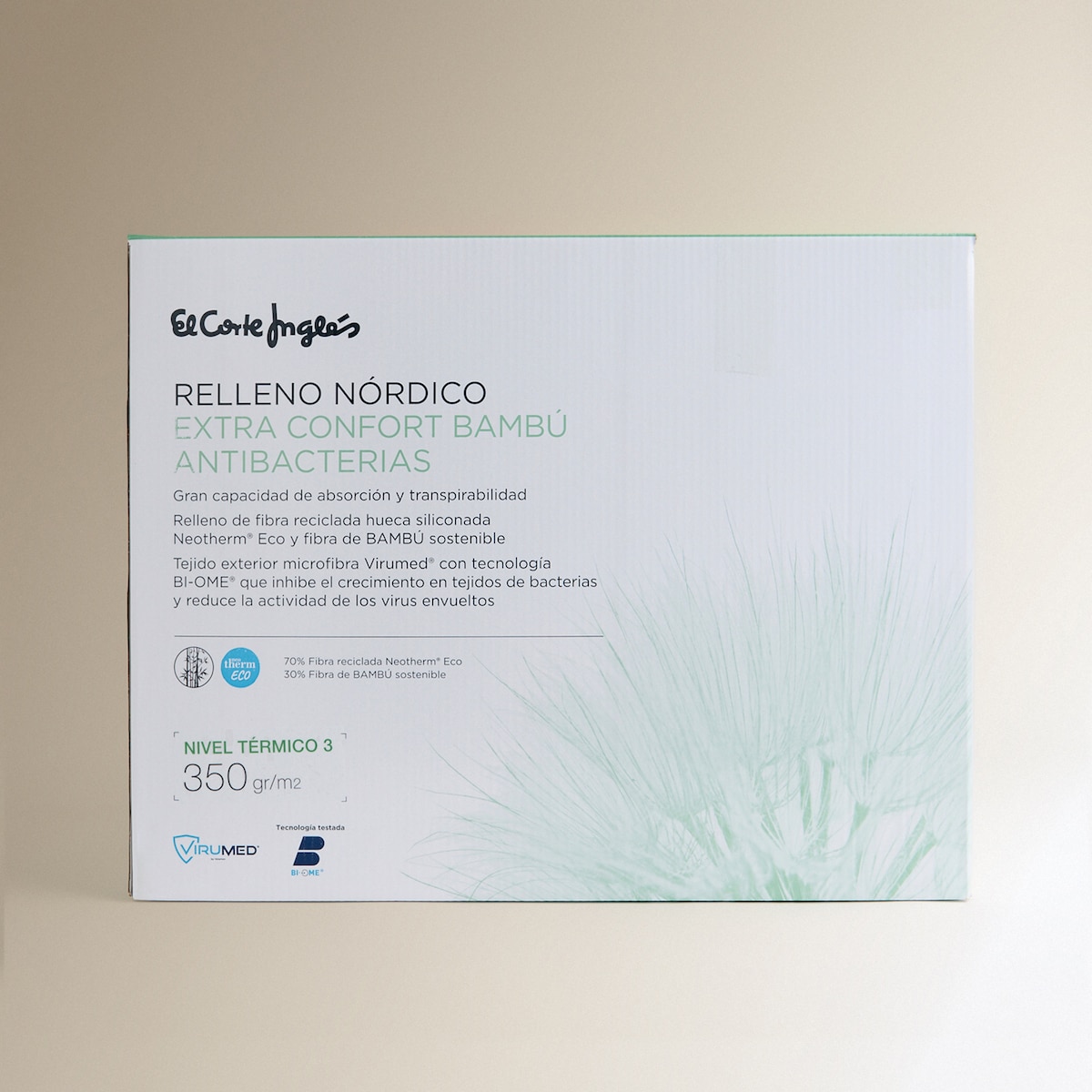 Edredão Nível Térmico 3 Fibra de Bambu Antibacteriana Extra Conforto Branco-3