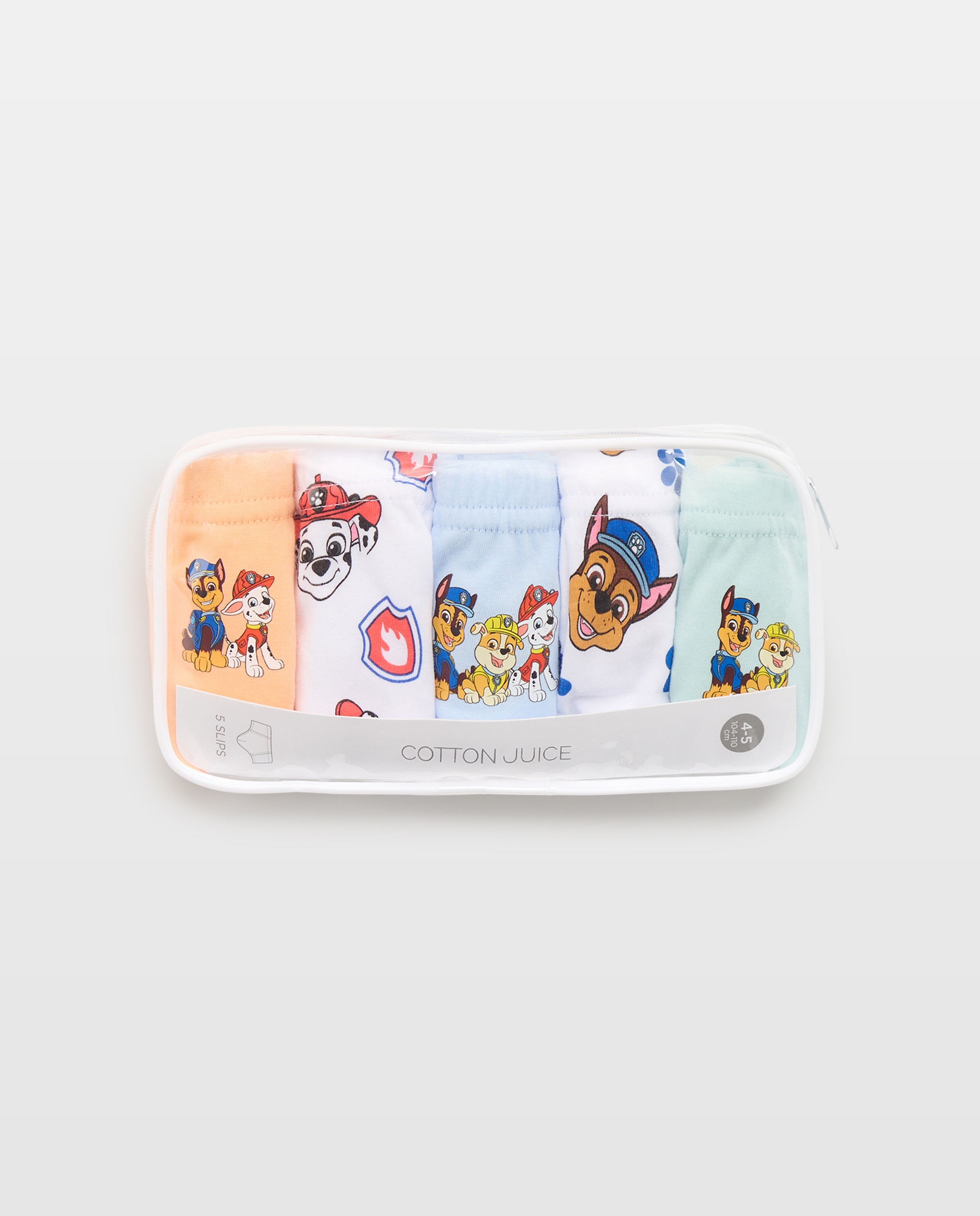 Pack de 5 Slips Patrulha Pata Cotton Juice Multicolor-4