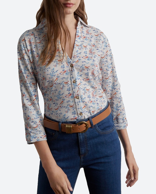 Imagen 0 de Camisa de mujer de punto estampada