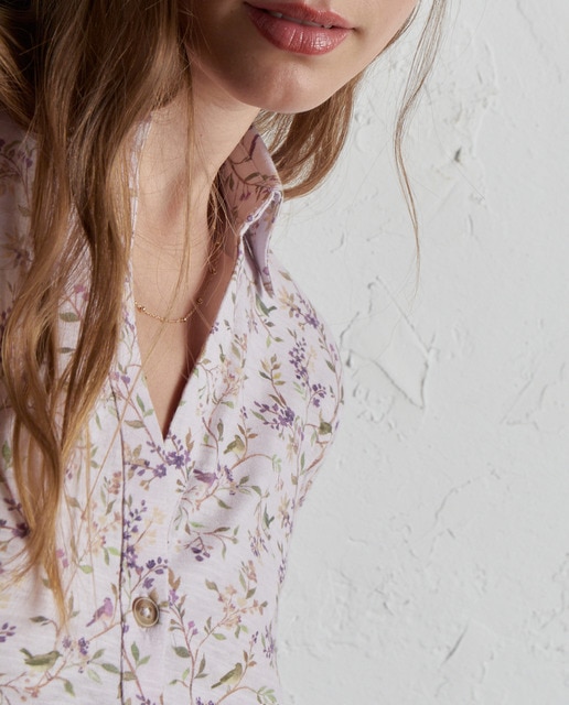 Imagen 0 de Camisa de mujer de punto estampada