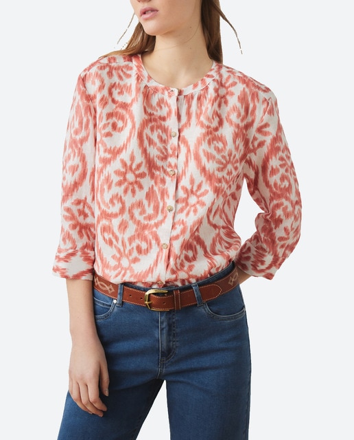 Imagen 0 de Blusón de lino estampado