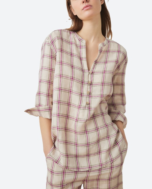 Imagen 0 de Blusón de lino estampado