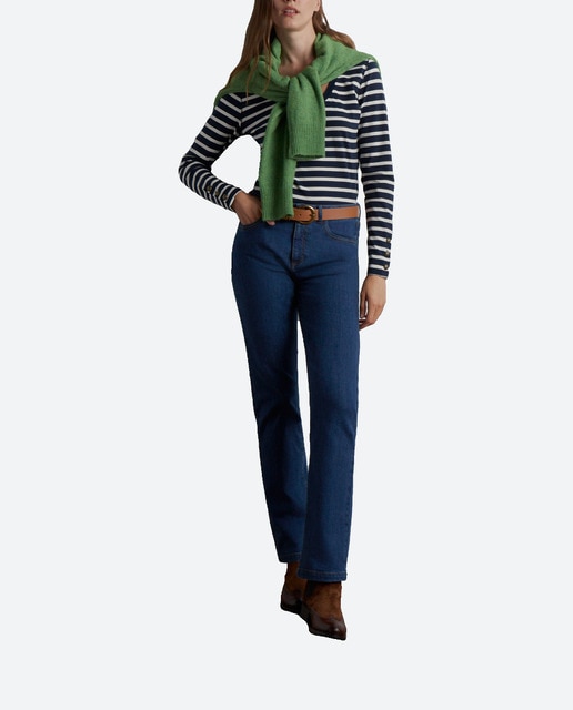 Imagen 0 de Camiseta de mujer rayas escote olla