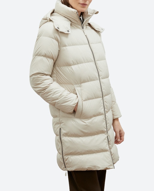 Imagen 0 de Plumas largo con capucha de mujer