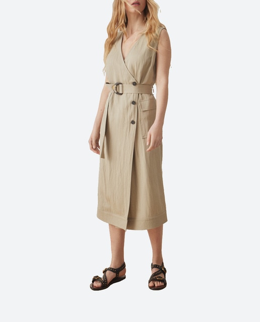 Imagen 0 de Vestido sin mangas midi de mujer