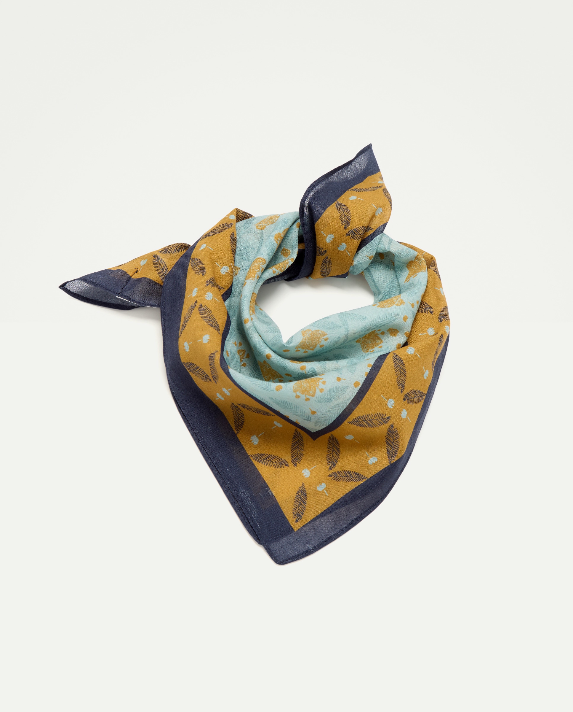 Bandana mujer algodón estampado Azul-1