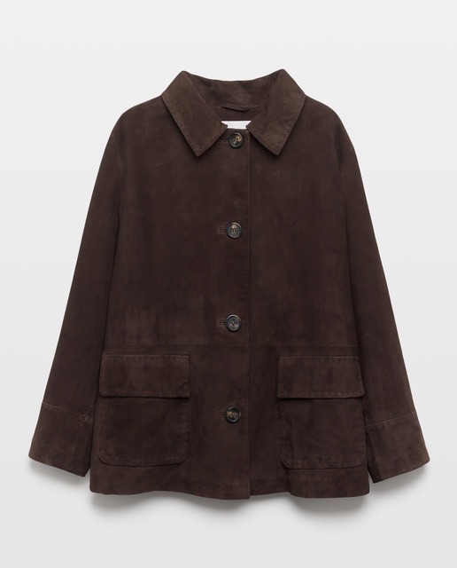 Imagem 0 de Casaco em Pele Tipo Camurça