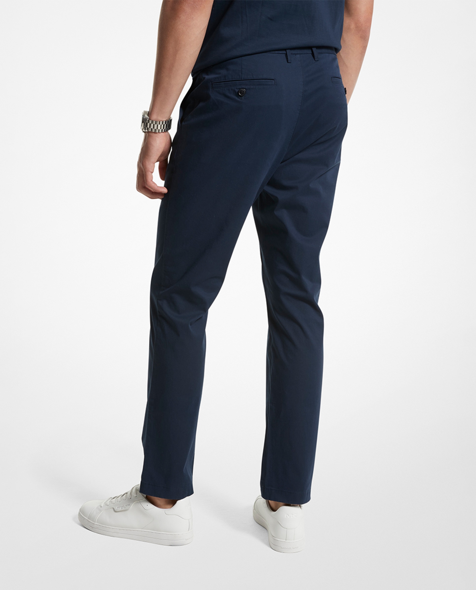 Pantalón de hombre chino en algodón - Michael Kors - Azul marino Azul marino-2