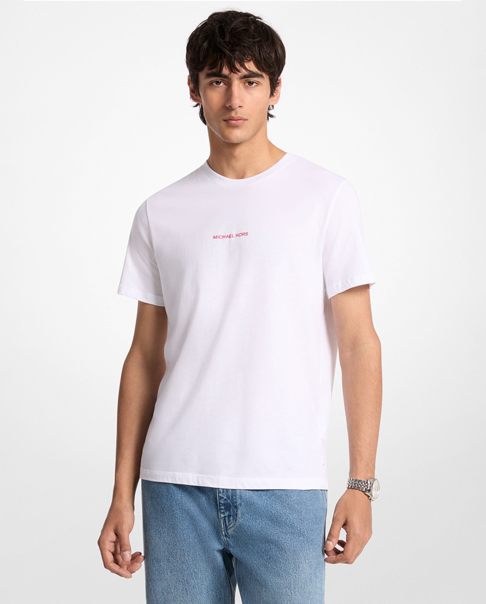 Imagem 0 de T-shirt com Logótipo à Frente e Estampado Atrás