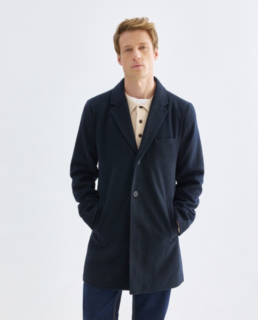 Imagen 0 de Abrigo de hombre corto en paño