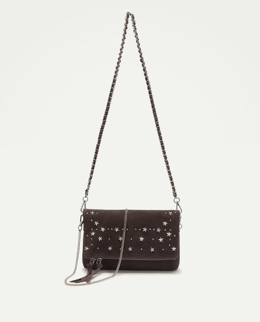 Imagem 0 de Mala a Tiracolo em Pele com Tachas