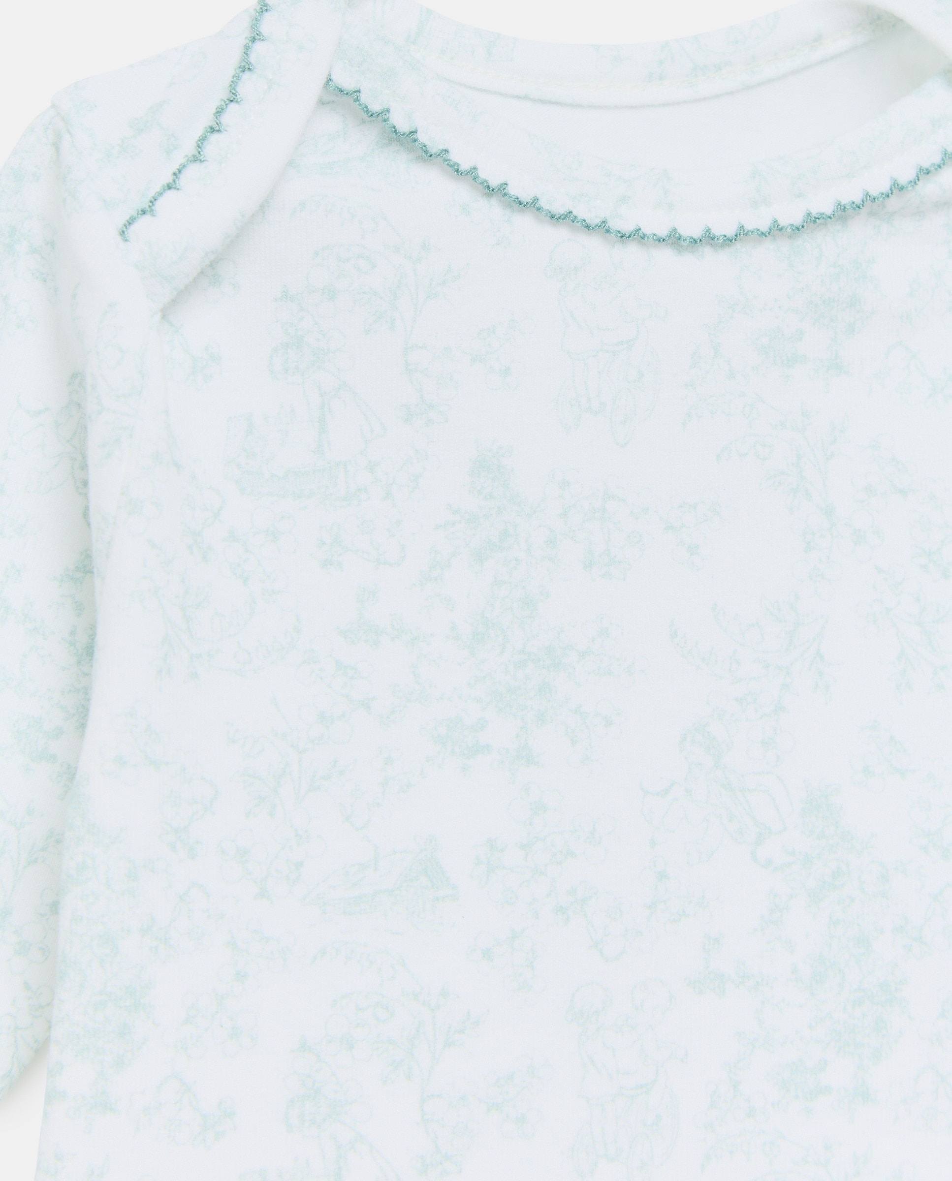 Conjunto de 3 Peças de Bebé: Camisola de Manga Comprida com Polainas sem Pés e Gorro Coconut El Corte Inglés Verde-3