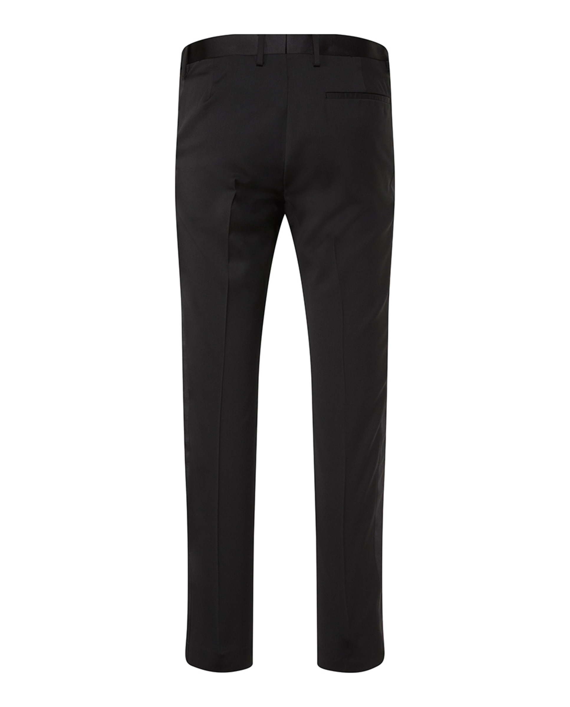 Calças de Smoking Slim Fit Preto-7